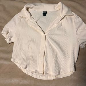 Wild Fable colored white short sleeve crop top